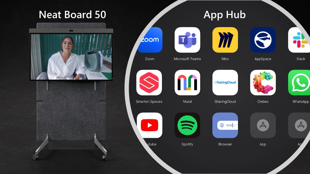 Neat ra mắt App Hub và Neat Board 50 | Nâng cao trải nghiệm hội nghị Online Meeting
